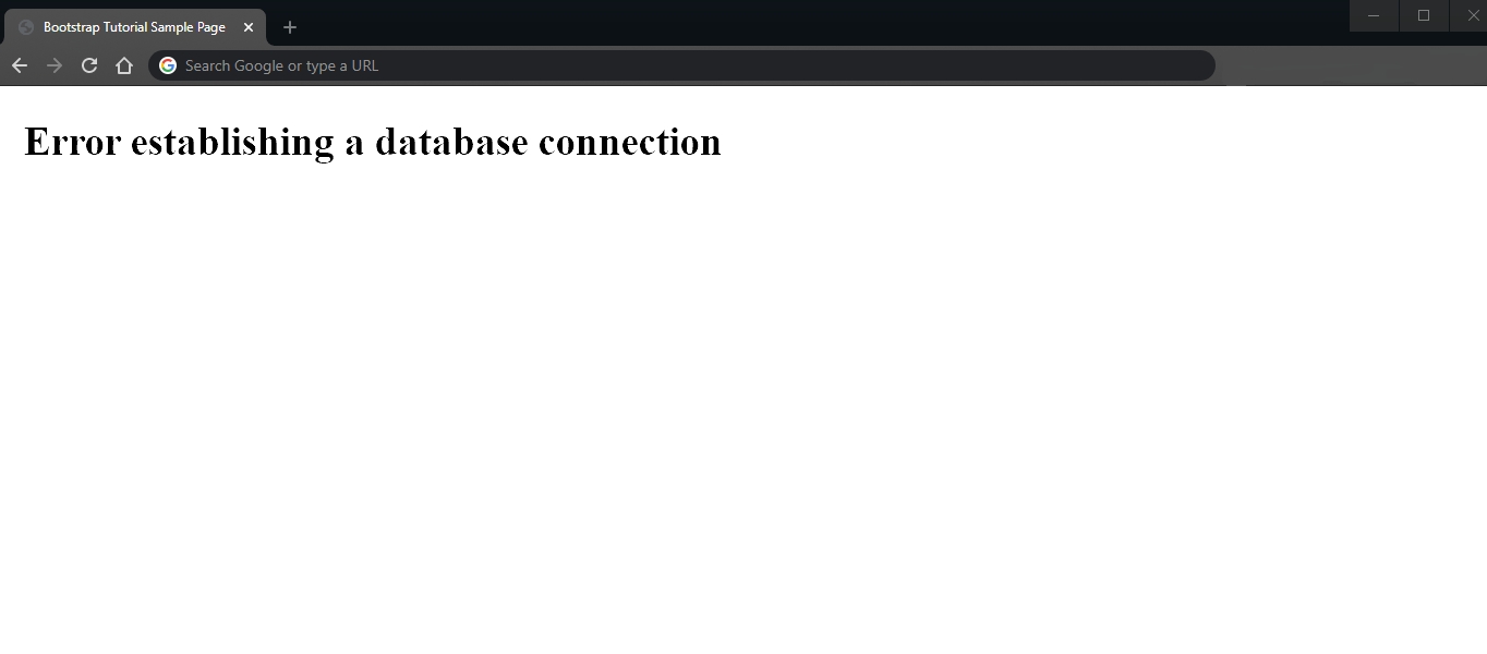 رفع خطای Error Establishing a Database Connection [در5 گام]