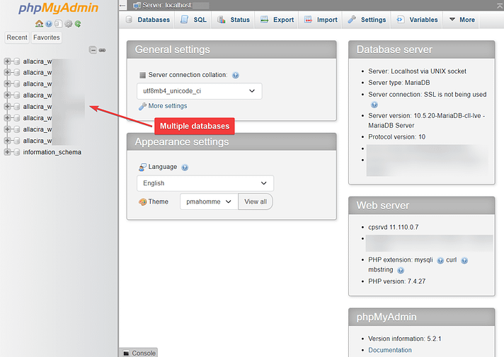 نحوه تغییر پیشوند دیتابیس وردپرس با phpmyadmin - پایگاه دانش سرور و شبکه