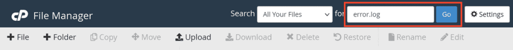 cpanel-find-error-log-file