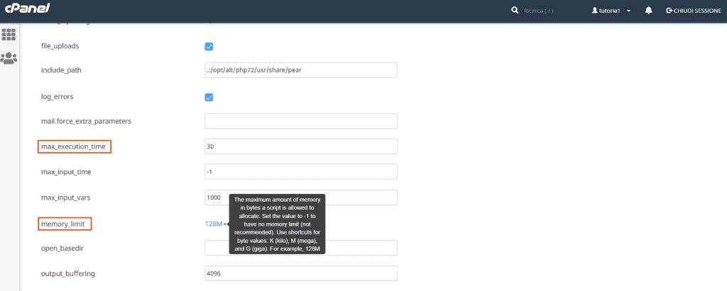 cpanel-php-settings-tab