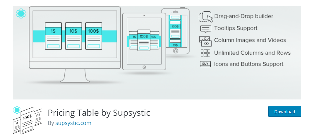 Pricing Table by Supsystic