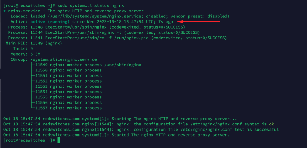 دستورات nginx