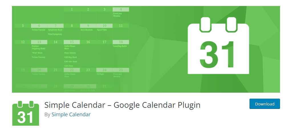 Simple Calendar – Google Calendar Plugin