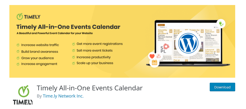 Timely All-in-One Events Calendar