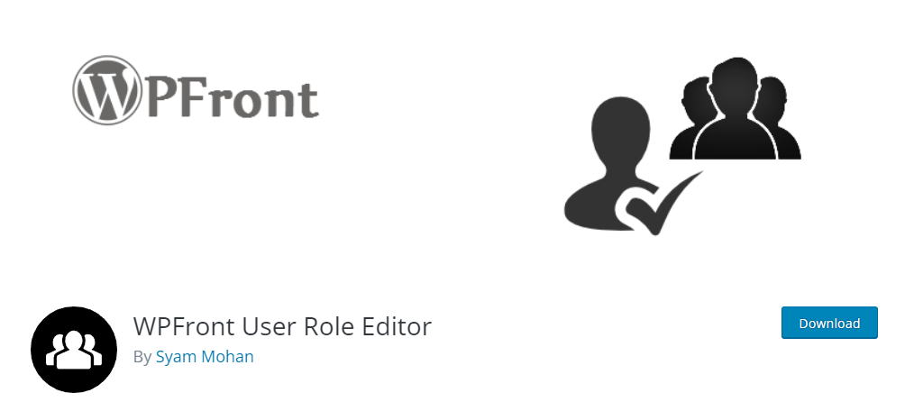 WPFront User Role Editor