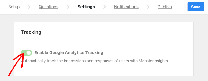 Enable Google Analytics tracking on UserFeedback