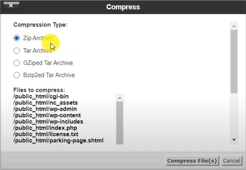 Click on zip archive how to delete a wordpress site completely [step-by-step] from the plus addons for elementor