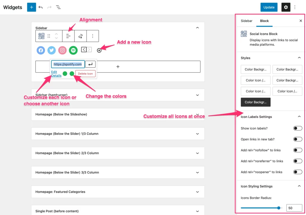 Customize Your Social Icons