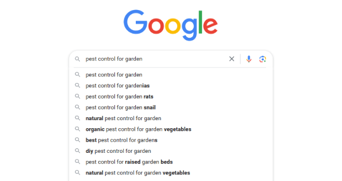 Google autocomplete