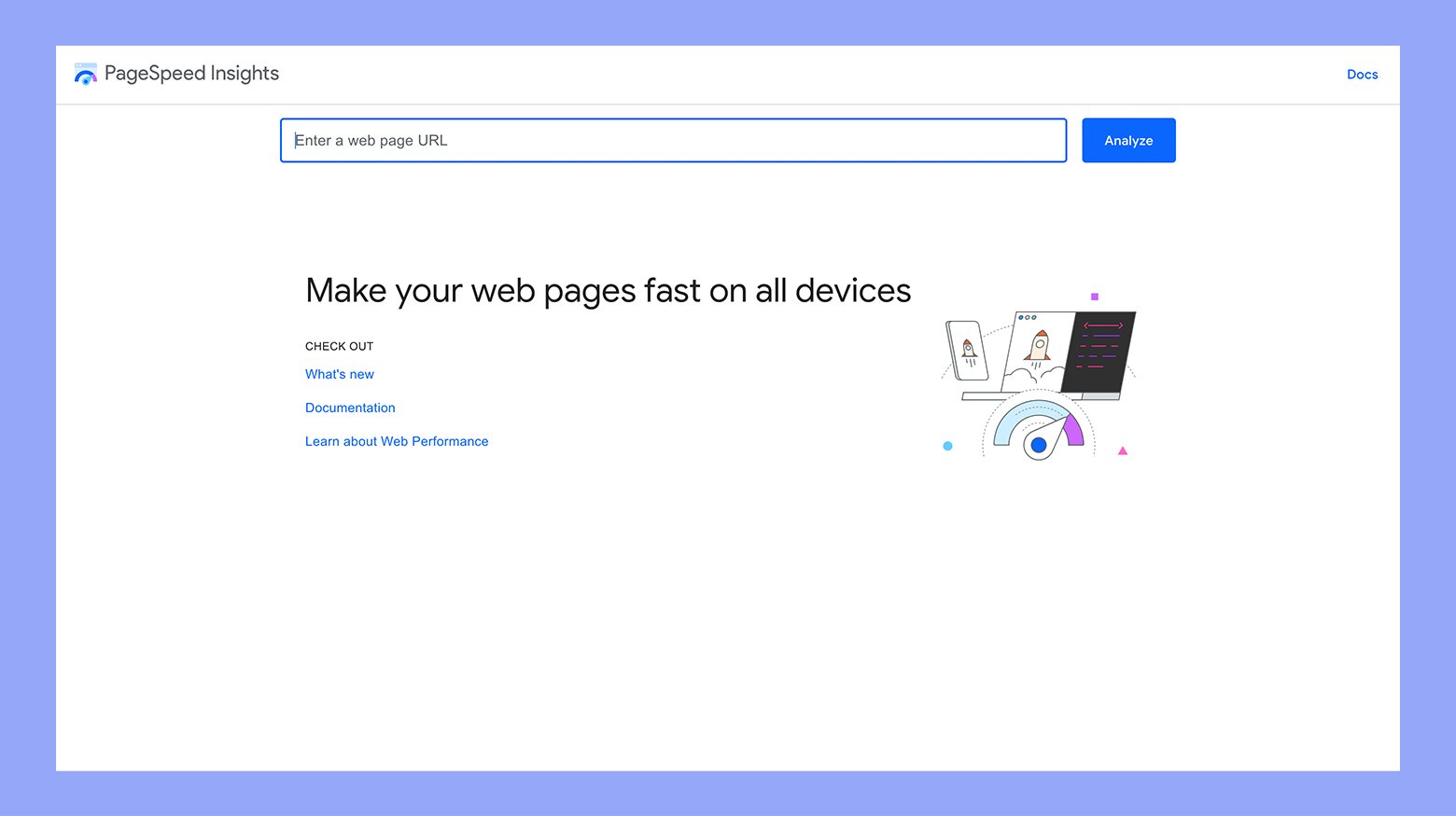 Analyzing site speed using Google PageSpeed Insights